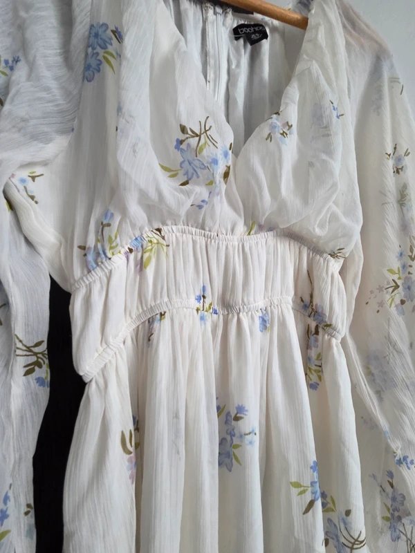 Boohoo Boohoo Floral Chiffon Maxi Dress long sleeve - 1