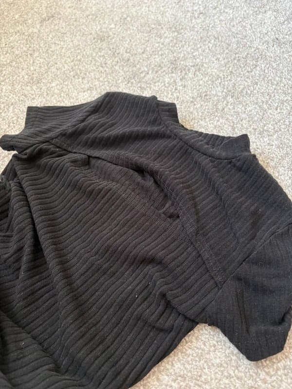 New Look Black Ribbed Short Sleeve Bodysuit