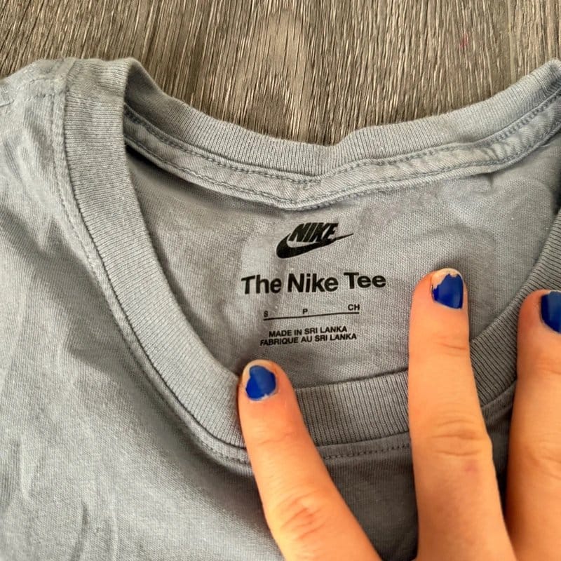 Nike Nike Lilac Tee Short Sleeve Logo Top Logo Tick Cotton - 1