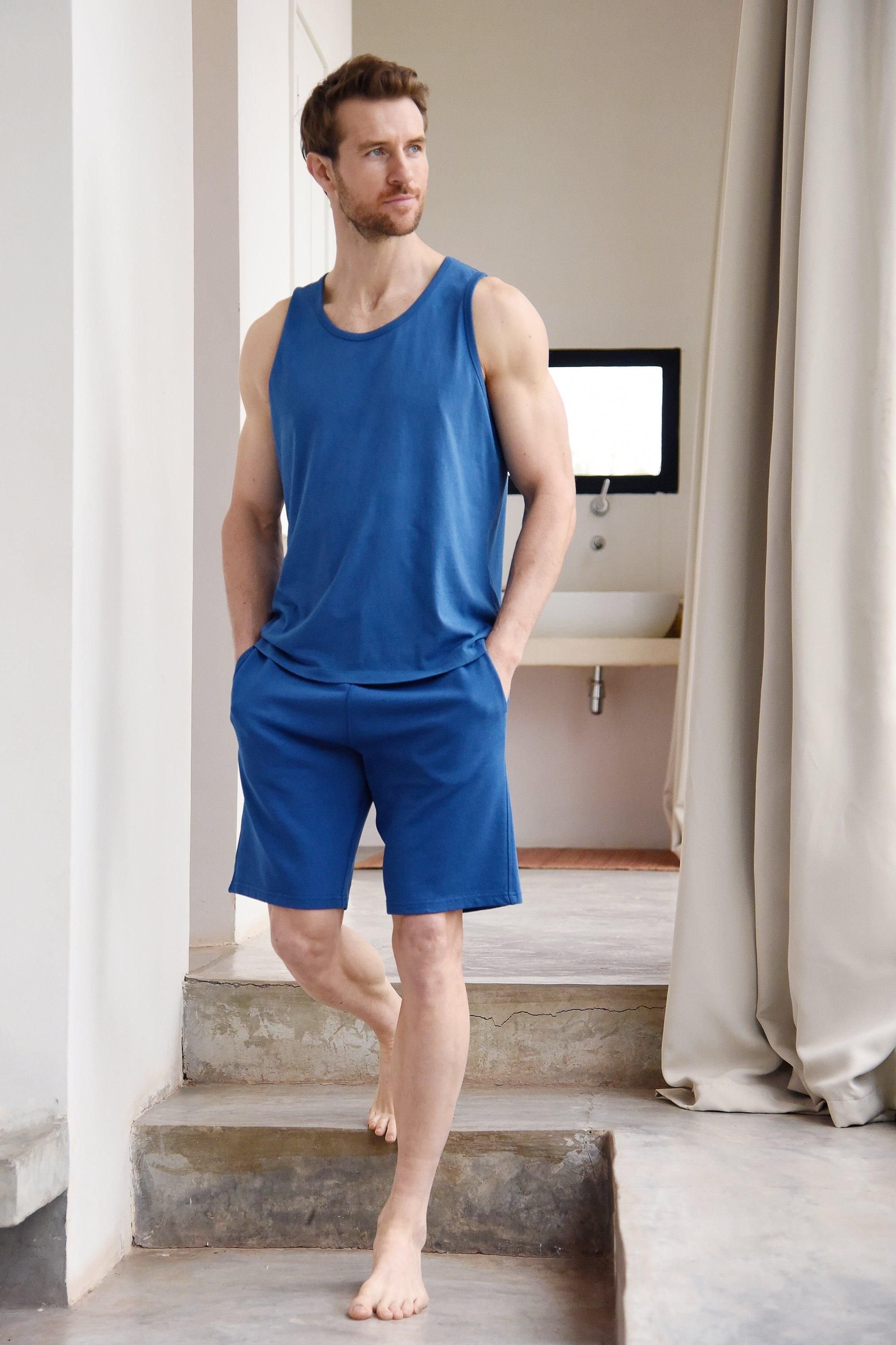 Oiler & Boiler Oiler & Boiler Men's Tangier Garment Dye Vest in Blue - 2