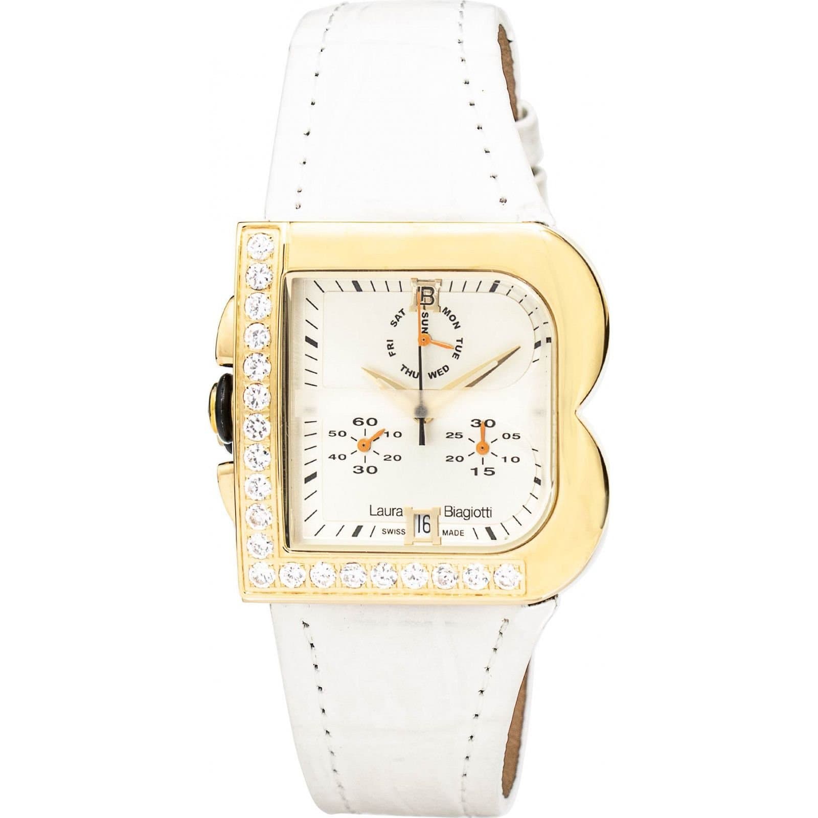 Laura Biagiotti Laura Biagiotti Women's LB0002-DO 33mm Quartz Watch in White