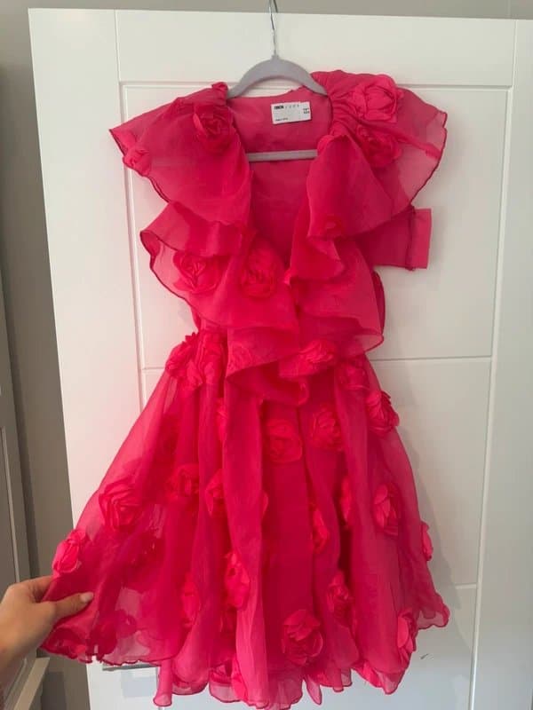 ASOS Pink floral dress asos luxe