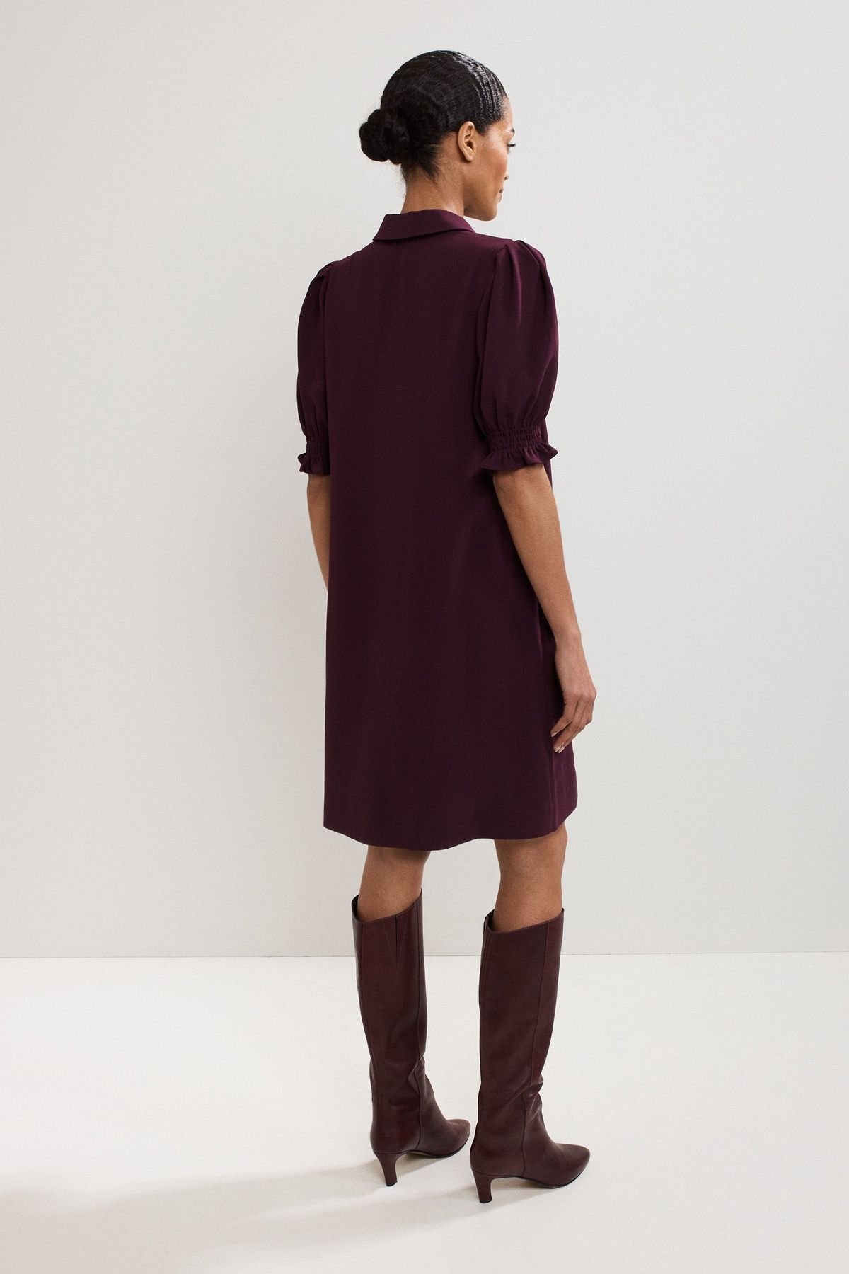 Phase Eight Phase Eight Women's Candice Scallop Dress in Wine - 4