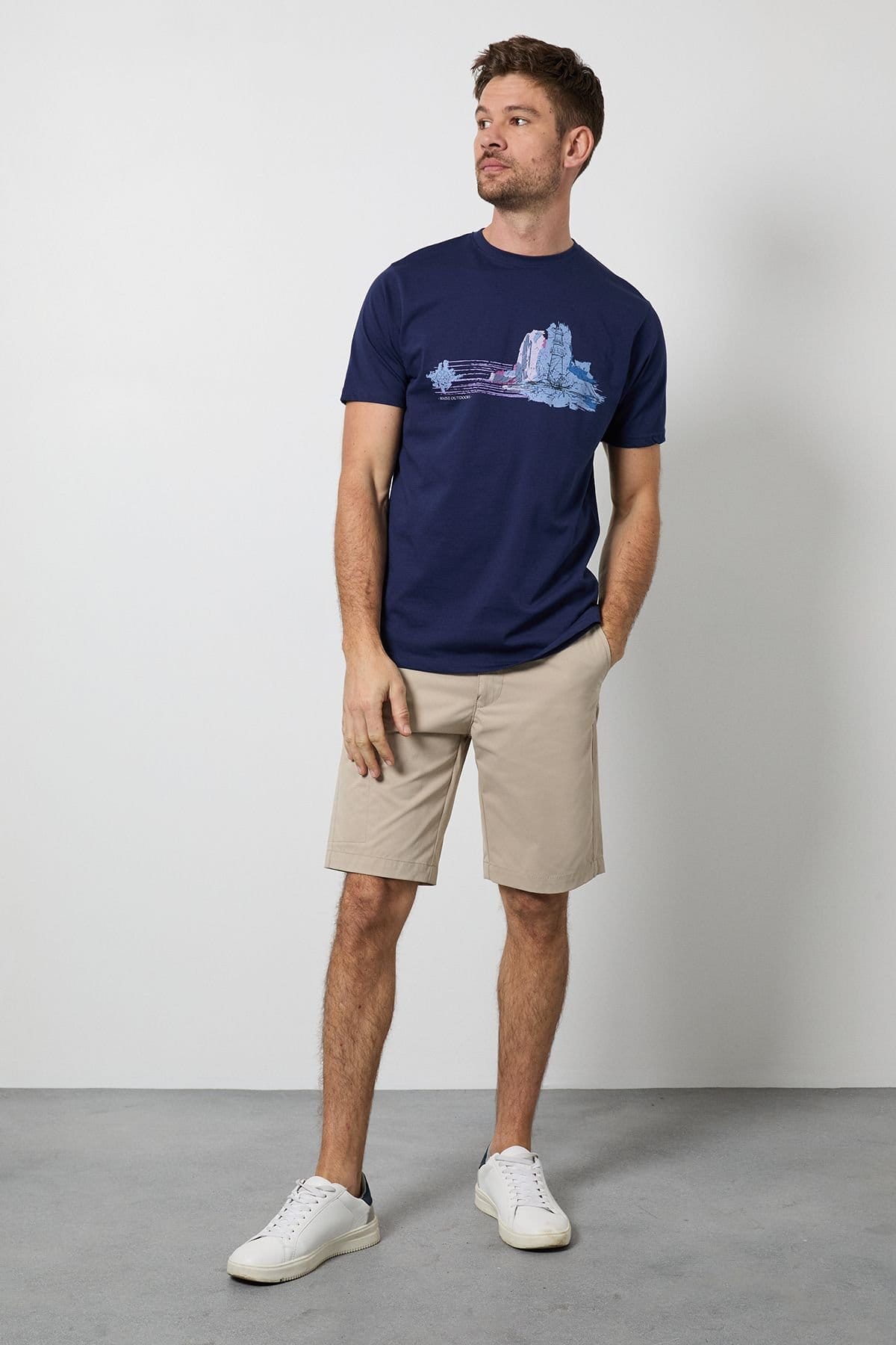 Maine Maine Men's Navy Outdoors Printed T-Shirt - 4