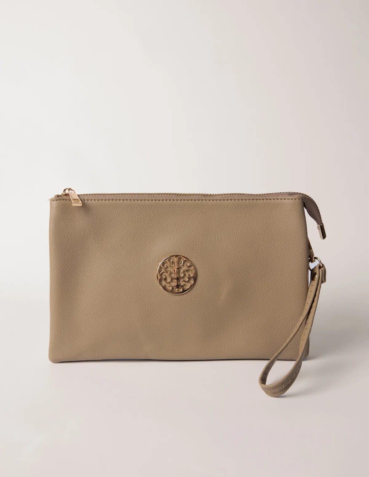 Blue Vanilla Clutch With Detachable Strap
