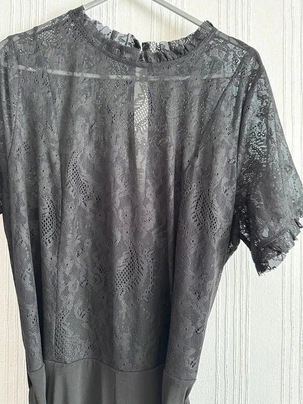 Joanna Hope Joanna Hope elegant lace top wide leg jumpsuit size 18