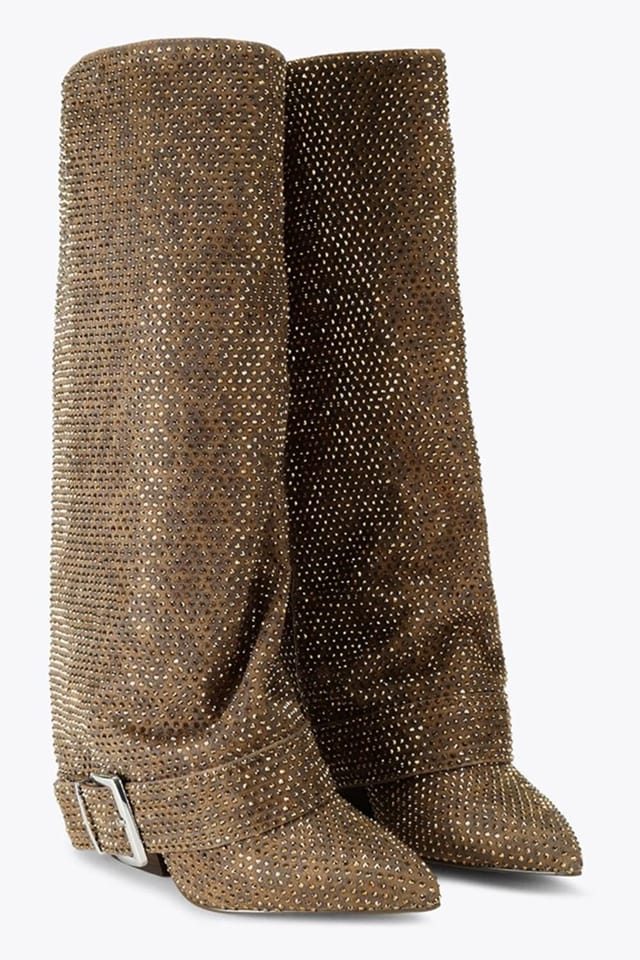 Steve Madden STEVE MADDEN Women's 'Illuzion Brown Rhinestone' Boots - 2
