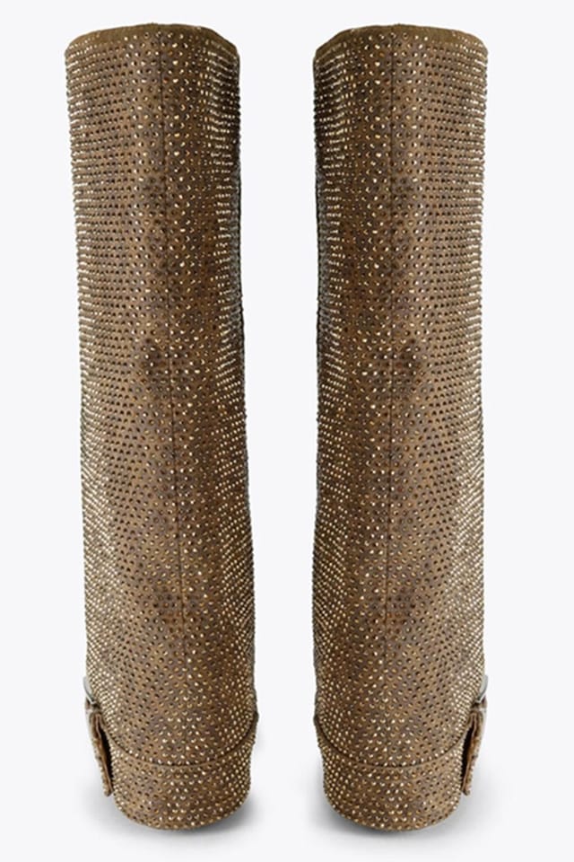 Steve Madden STEVE MADDEN Women's 'Illuzion Brown Rhinestone' Boots - 3