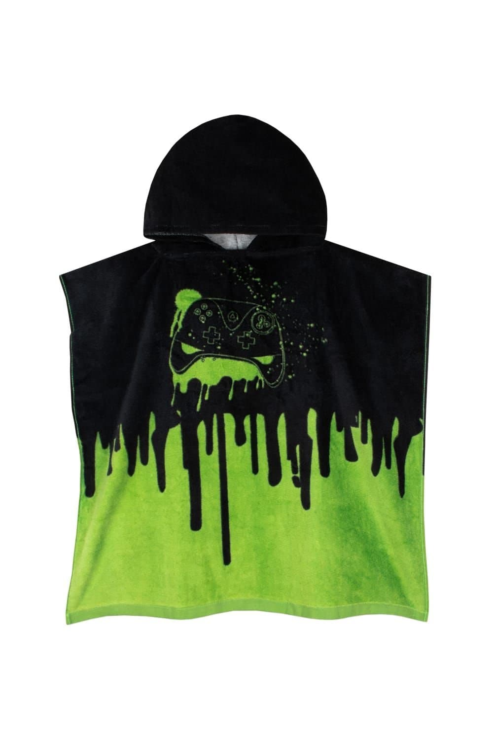 Harry Bear Harry Bear Men's Gaming Towel Poncho in Black