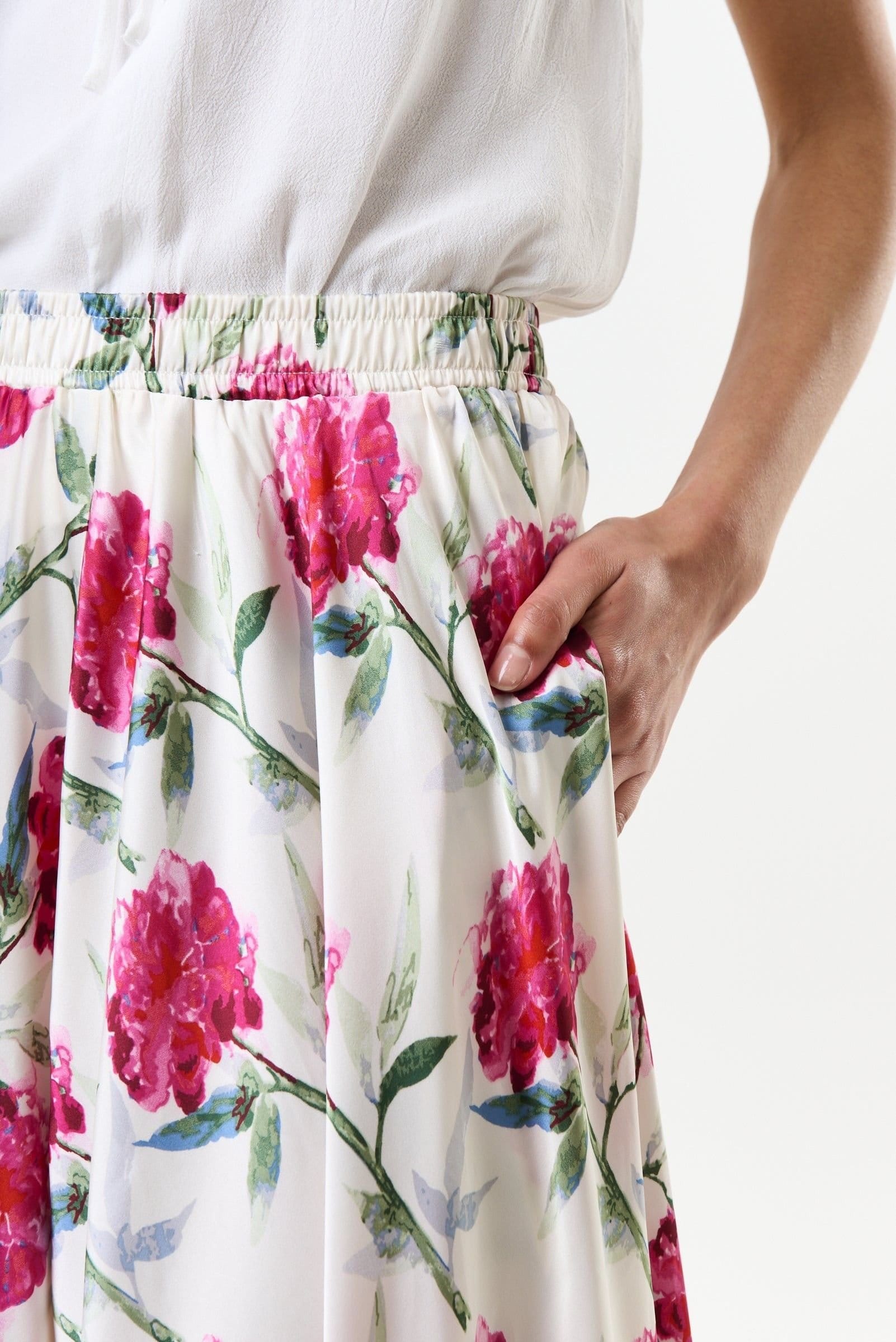 Louche Louche Women's Agatha Loveflower Print Circle Midi Skirt - 4