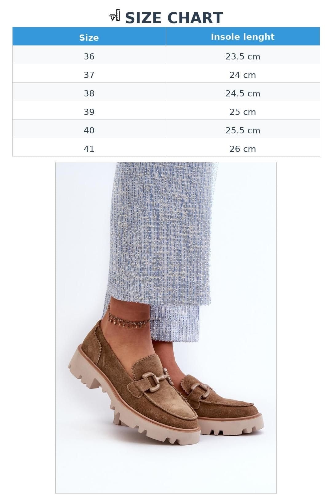 Love Lace Love Lace Women's Natural Suede Slip On Loafers with Decorative Front Flat Heel in Brown - 4