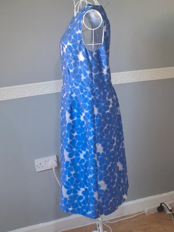 Hobbs Hobbs London Blue Floral Shift Dress | Size UK 12 | New Without Tags | Occasion Wear