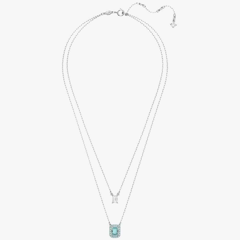 Swarovski Swarovski Women's Millenia Octagon Layered Necklace 5640557 in Silver - 2