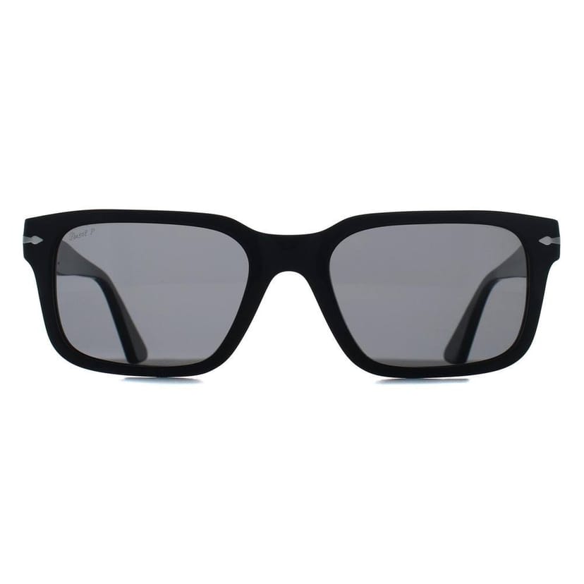 Persol Persol Men's Rectangle Black Polarized Dark Grey PO3272S - 1