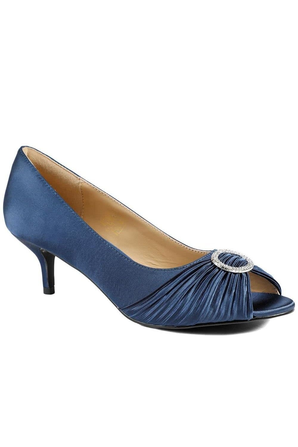Jones Bootmaker Jones Bootmaker Women's Zephira Elegant Stiletto Heel Court Shoes in Navy