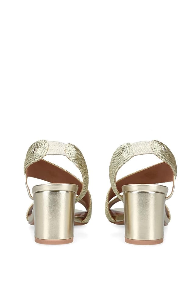 Carvela Carvela Women's 'Gala Block' Fabric Heels in Gold - 3