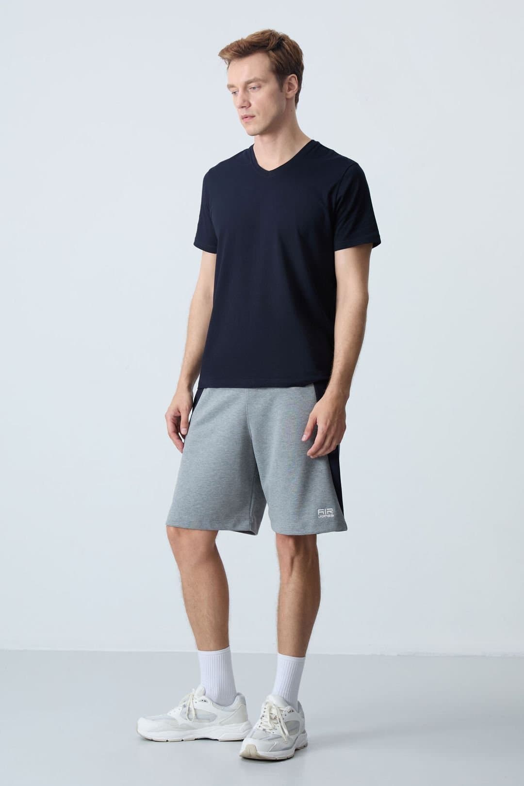 Tommy Life Tommy Life Men's Cotton Blend Sweat Shorts in Grey