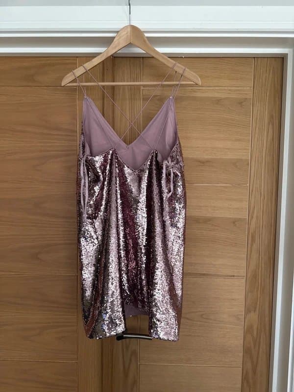 ASOS ASOS rose gold sequin dress 12