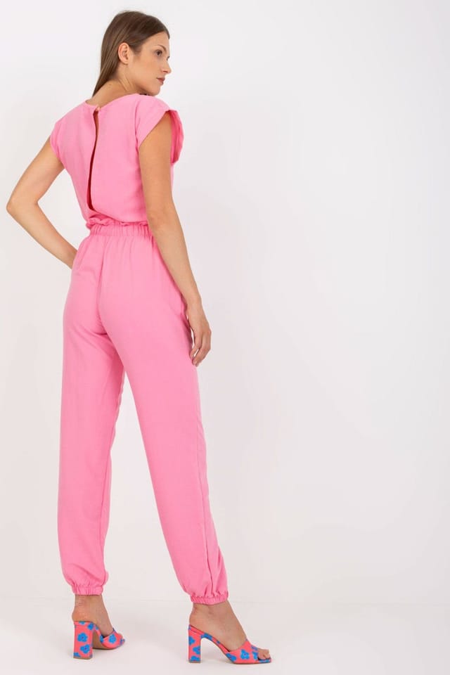 Love Lace Love Lace Women's Classic Blouse & Long Pants Summer Set in Pink - 3