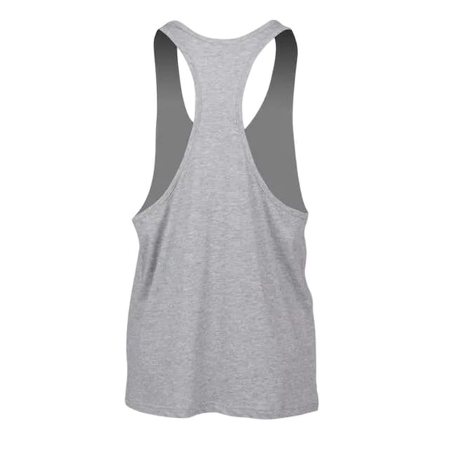 SF Men SF Men Men's Muscle Sleeveless Vest Top in Grey - 2