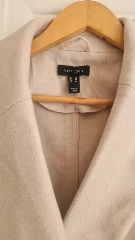 New Look New Look Belted Faux Suede Coat UK 16 (would fit 10+ for more oversized)