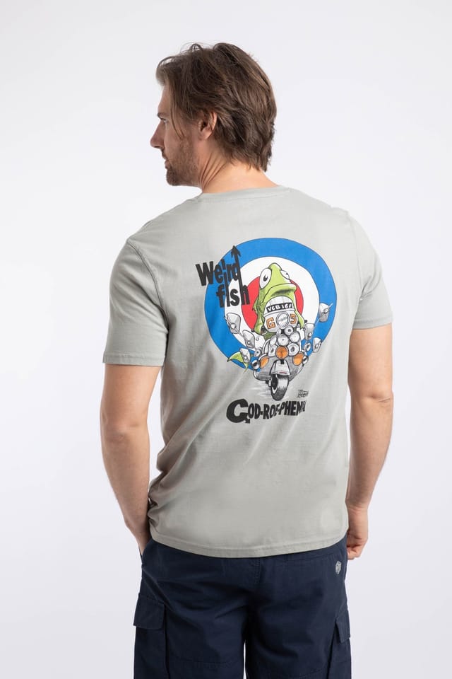 Weird Fish Weird Fish Men's Codroephenia Artist T-Shirt in Pale Green - 3