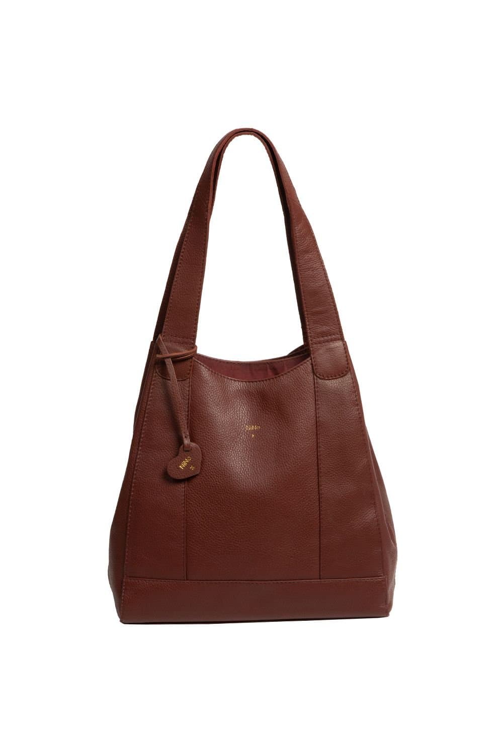 NiNa Amora NiNa Amora Women's 'Celeste' Leather Handbag in Brown