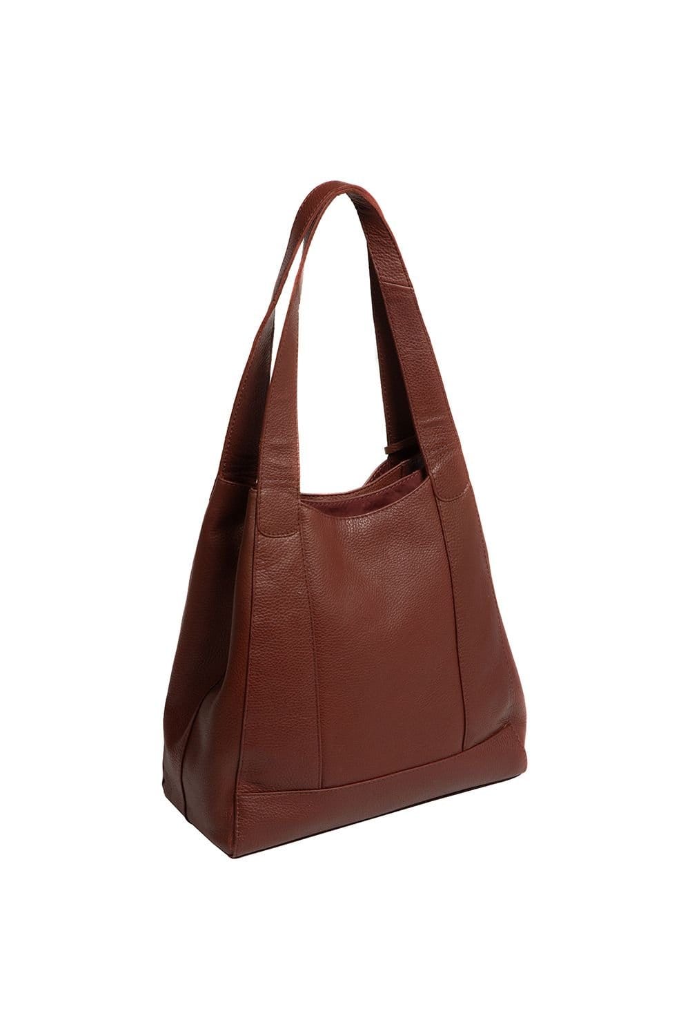 NiNa Amora NiNa Amora Women's 'Celeste' Leather Handbag in Brown - 4