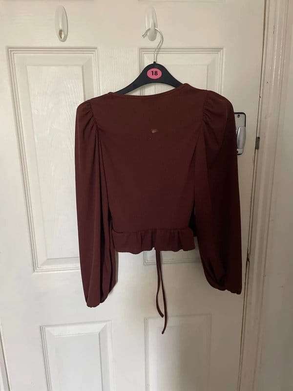 New Look Puff sleeve new look top ruched - 1