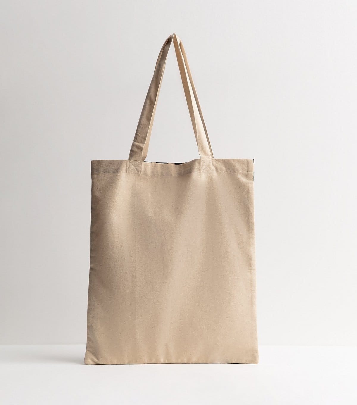 New Look Stone Cotton Canvas Wave Print Tote Bag New Look - 4