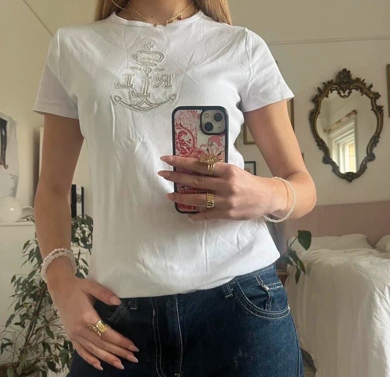 Ralph Lauren vintage white ralph lauren top