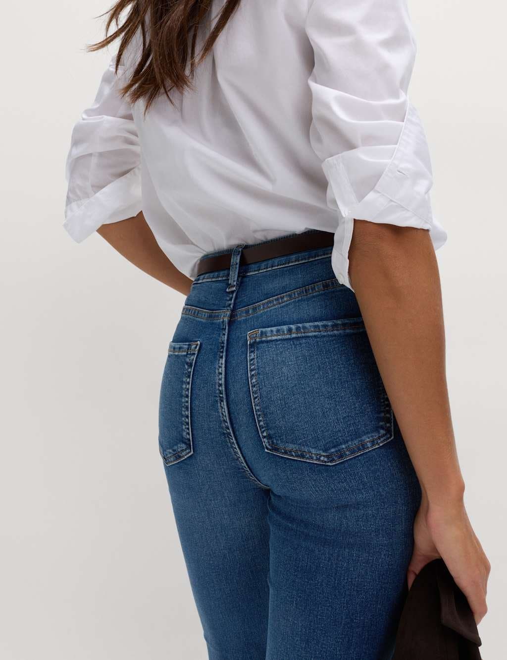 Marks & Spencer M&S Eva Bootcut Jeans Medium Indigo