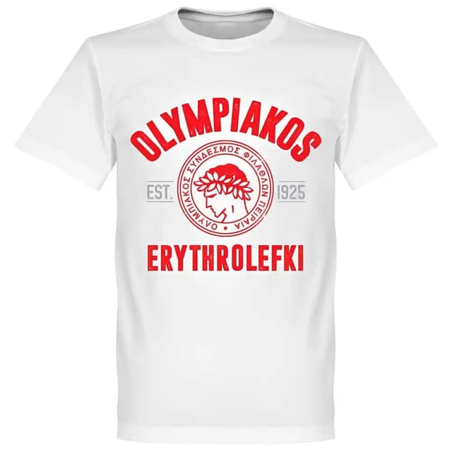 Olympiakos Olympiakos Men's Established T-Shirt in White - 2