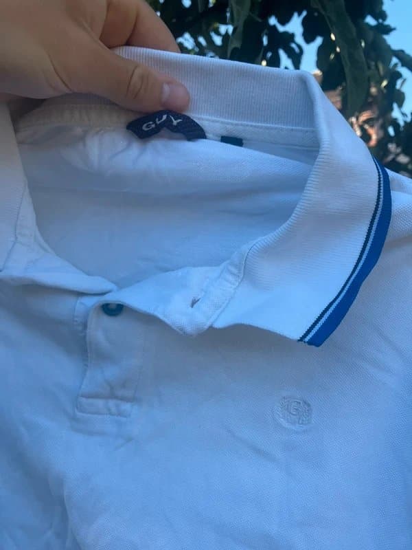 ASOS White large Guy polo