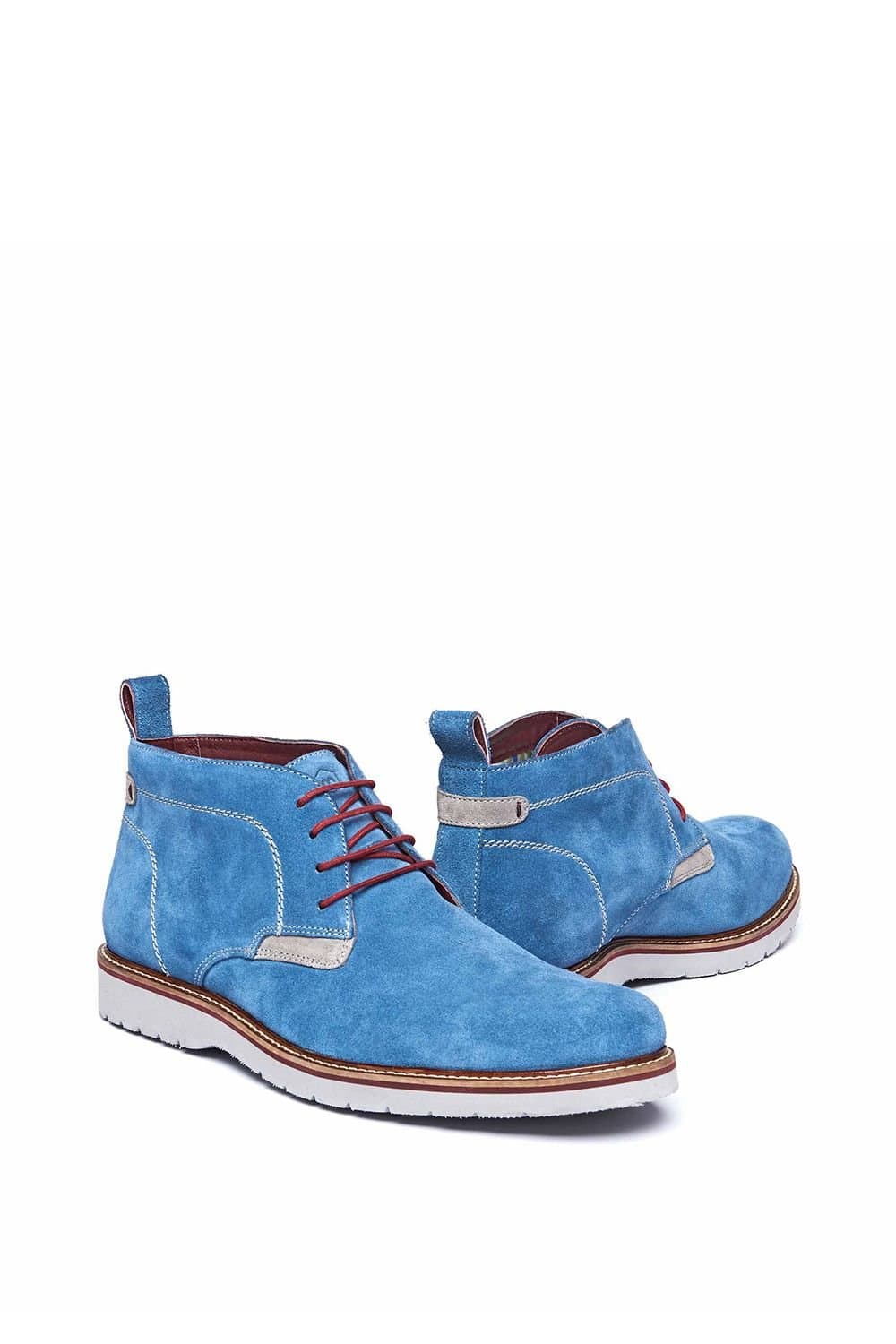 Moshulu Moshulu Men's 'Humus' Blue Suede Ankle Boots