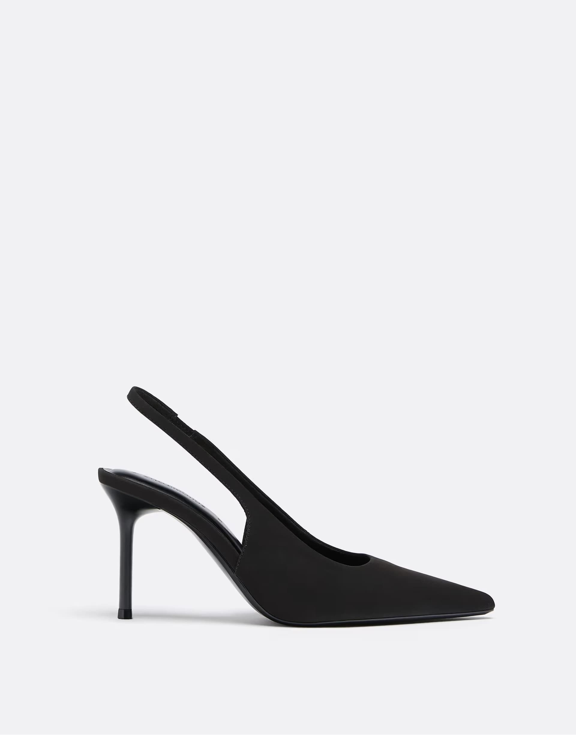 ASOS Stradivarius Basic slingback heels in black
