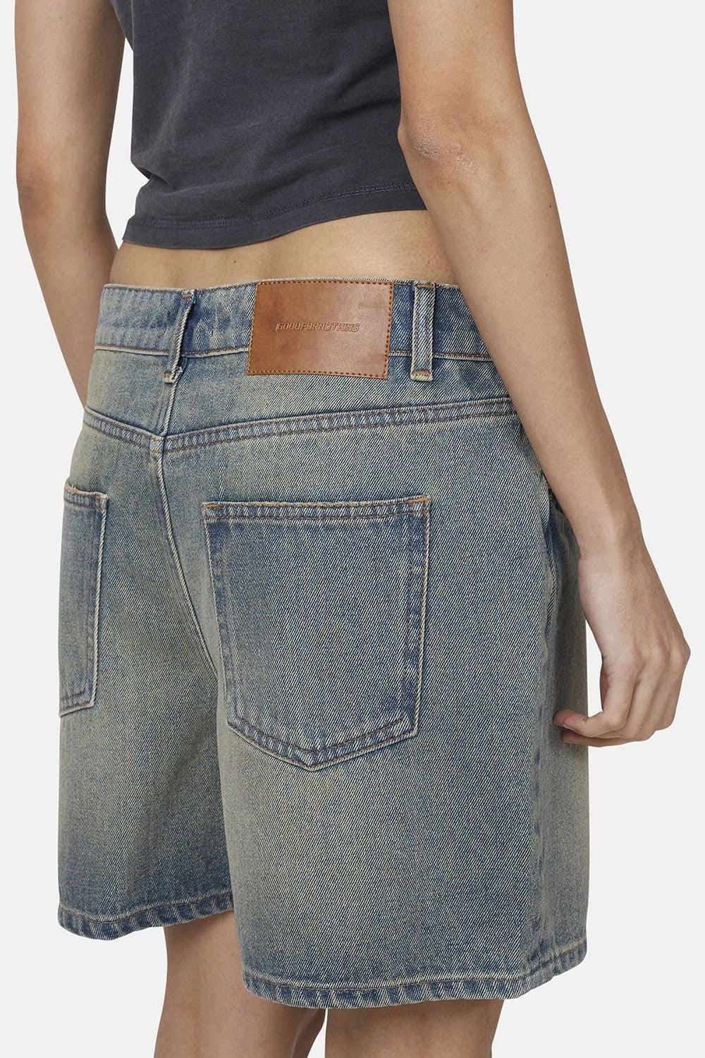 Good For Nothing Good For Nothing Women's Vintage Denim Shorts in Blue - 4