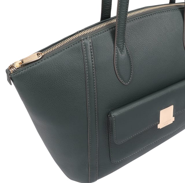 Paul Costelloe Paul Costelloe Women's Shiriya Leather Shoulder Bag in Green - 3