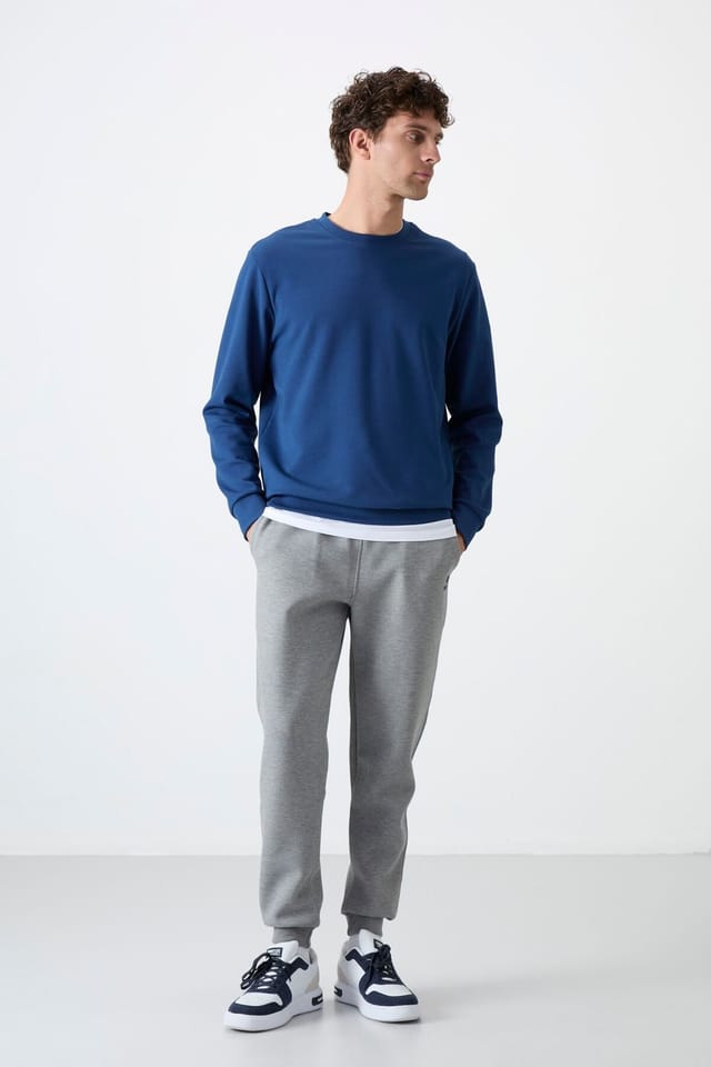 Tommy Life Tommy Life Men's Slim Jogger Sweatpants in Light Grey - 2