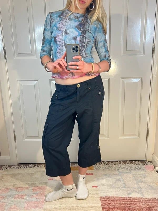 Vintage Dressing 90s low waisted cargo capris