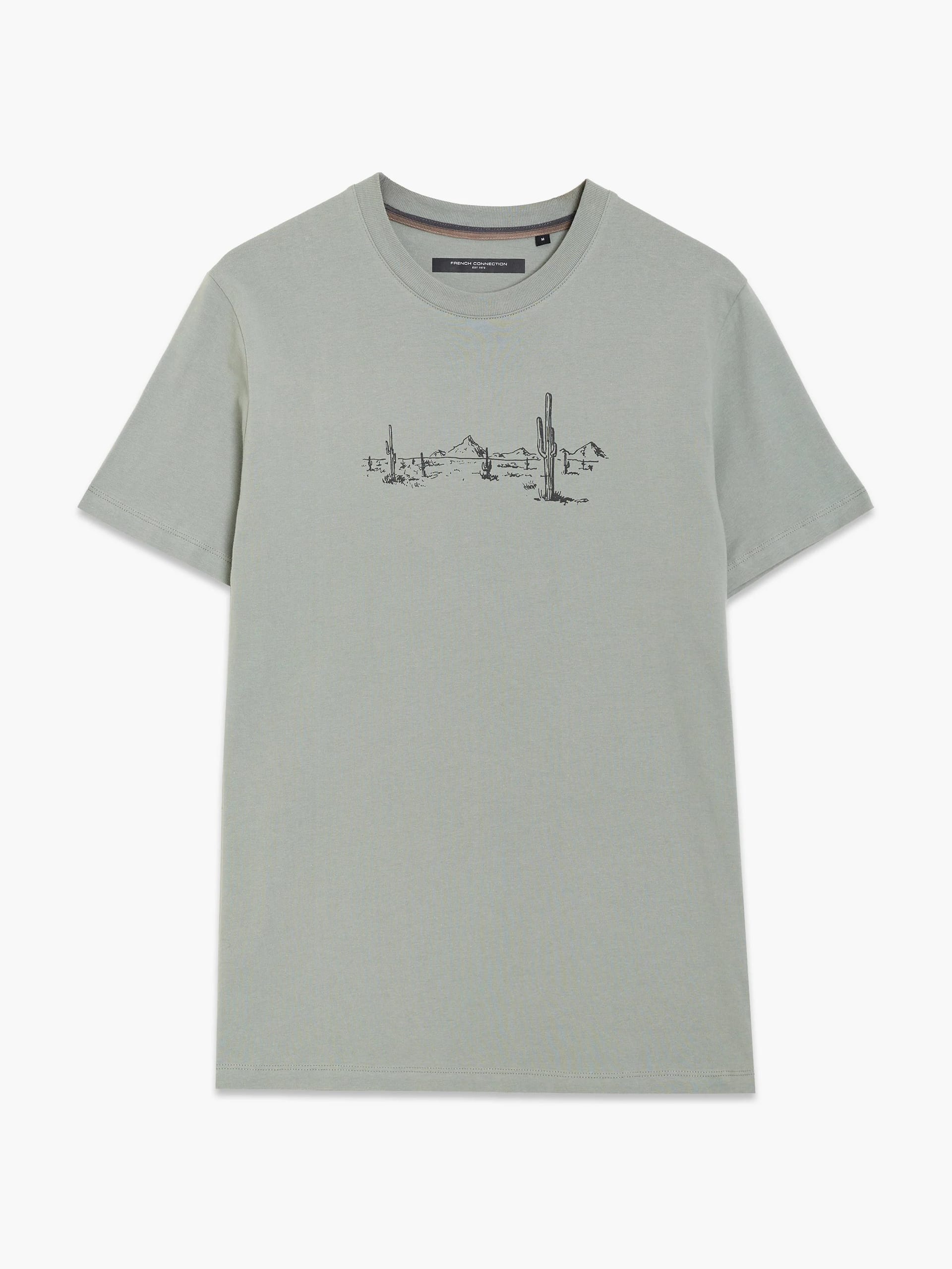 French Connection Sage Green Graphic T-Shirt