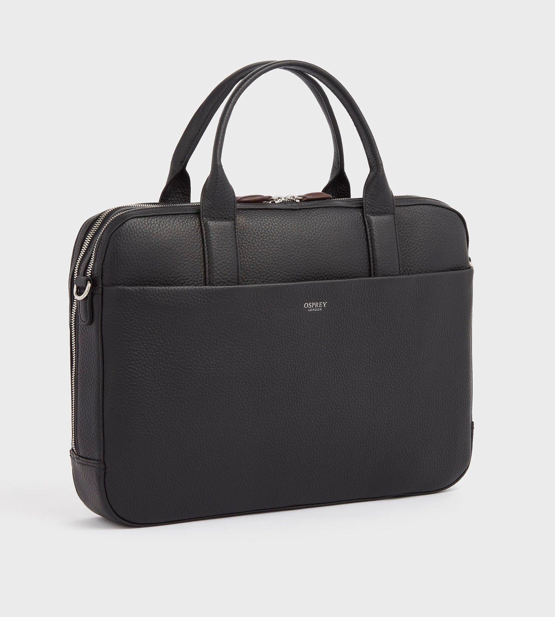 OSPREY LONDON OSPREY LONDON Women's The Chiswick Leather Laptop Bag in Black - 2