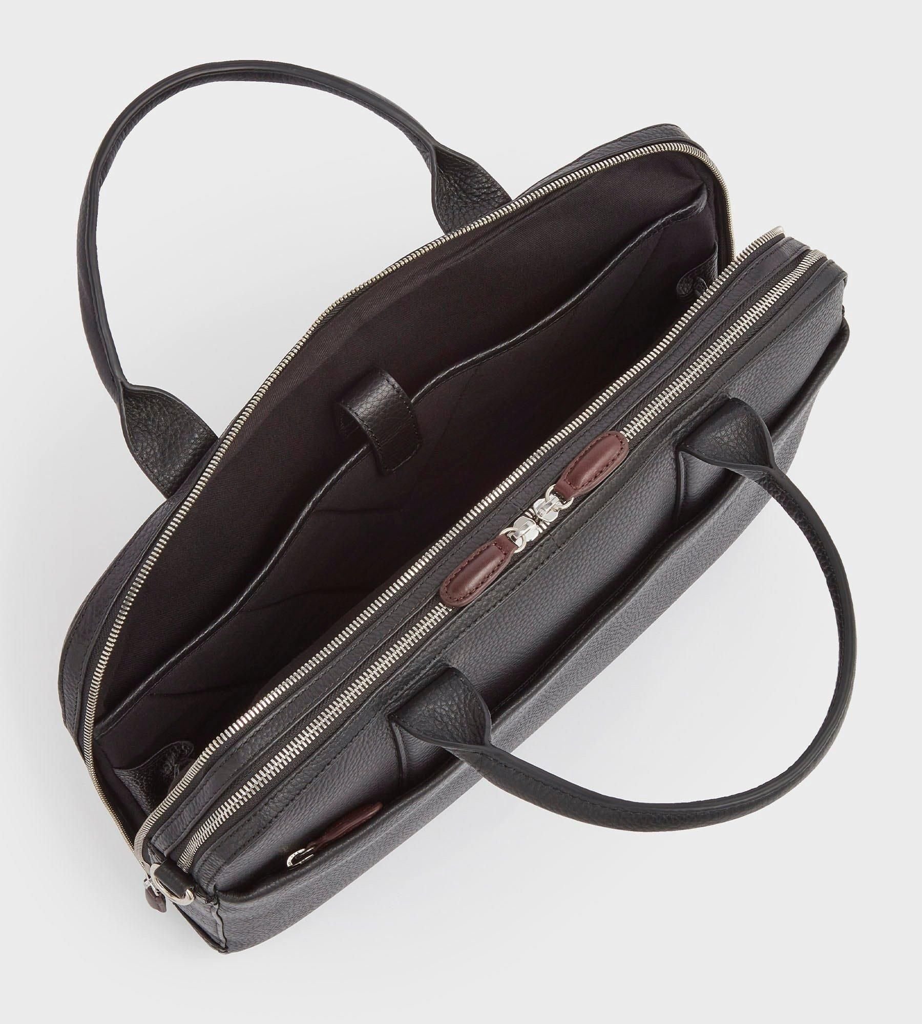 OSPREY LONDON OSPREY LONDON Women's The Chiswick Leather Laptop Bag in Black - 4