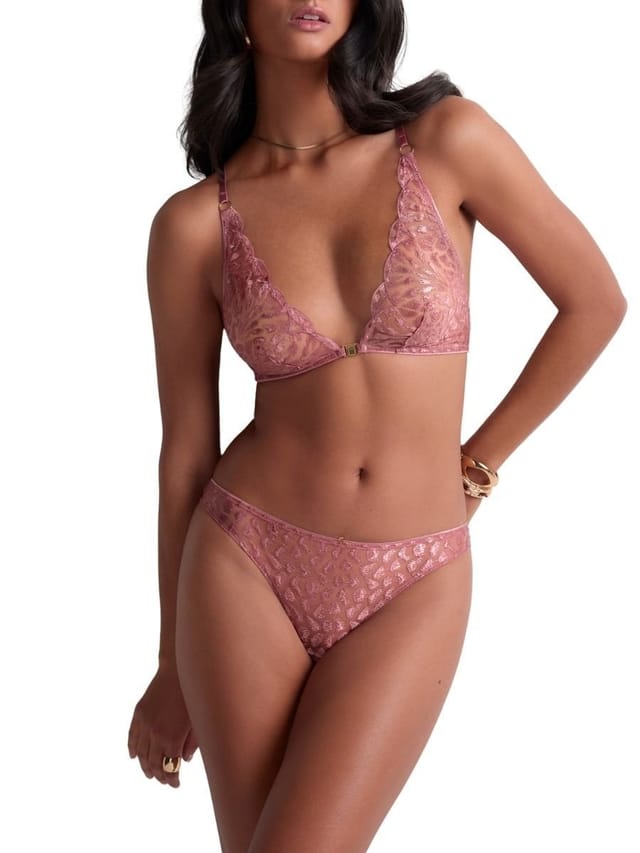 Aubade Aubade Women's Crazy In Love Triangle Bralette in Pink - 3