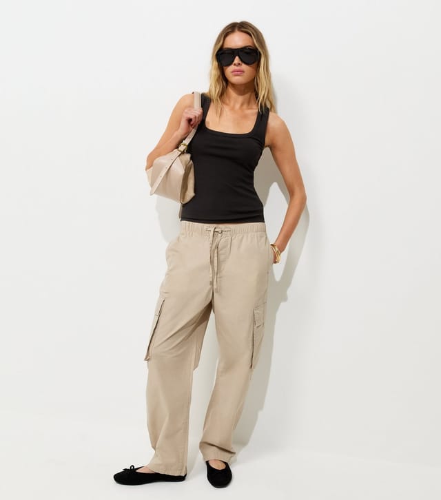 New Look Women's Black Square Neck Vest Top New Look - 3