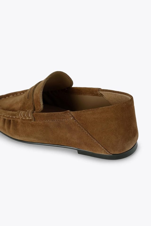 Steve Madden STEVE MADDEN Women's 'Roger Taupe Suede' Suede Flats - 3
