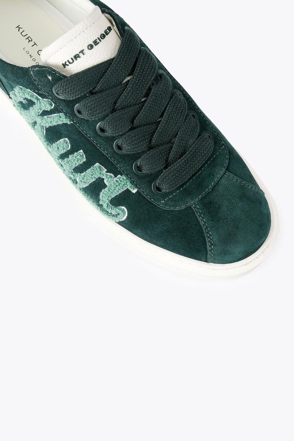Kurt Geiger London Kurt Geiger London Men's 'Albion Retro' Suede Trainers in Green - 4