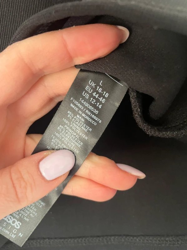 ASOS ASOS ribbed boxy cropped waistcoat size 16-18 - 1