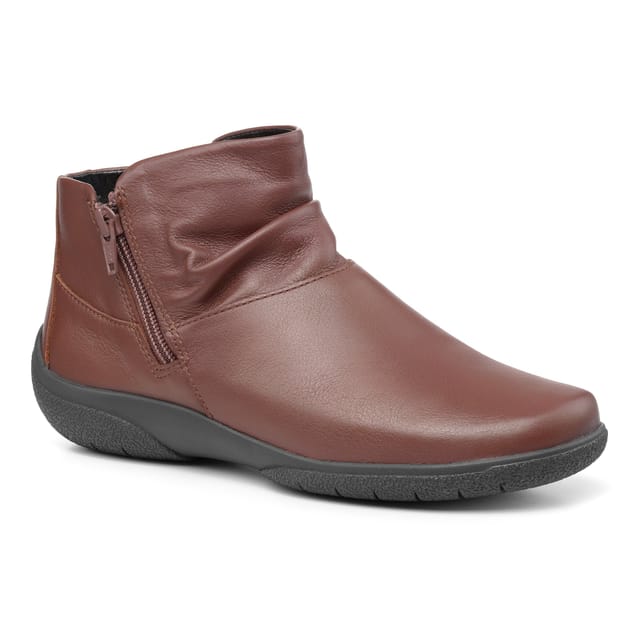 Hotter Hotter Women's Extra Wide 'Murmur' Ankle Boots in Walnut - 2