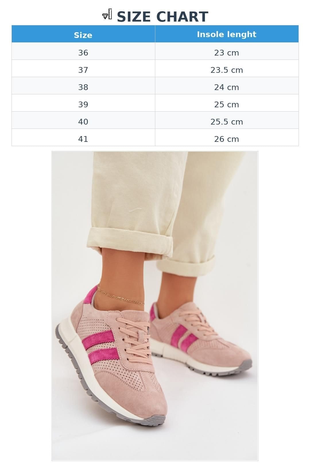 Love Lace Love Lace Women's Suede Strap Sport Sneakers with Soft Insole Everyday in Pink - 4